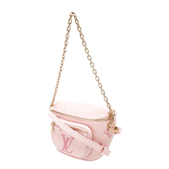 AUTH NIB Louis Vuitton Pink Mini Bumbag Empreinte Leather LG monogram LIMITED E - Picture 14 of 15